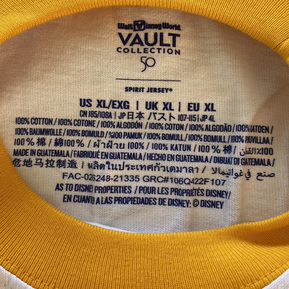 Walt Disney World Parks Vault Collection 50th Anniversary Spirit Jersey Size XL - Picture 9 of 13